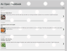 Tablet Screenshot of anopencookbook.blogspot.com