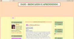 Desktop Screenshot of dani-brincandoeaprendendo.blogspot.com