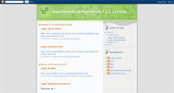 Desktop Screenshot of depmatematicas.blogspot.com