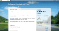 Desktop Screenshot of followingchristwithoutabox.blogspot.com