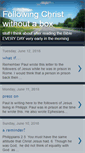 Mobile Screenshot of followingchristwithoutabox.blogspot.com