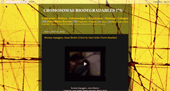 Desktop Screenshot of cromosomasbiodegradables.blogspot.com