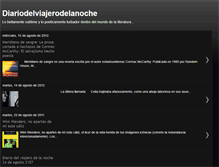 Tablet Screenshot of diariodelviajerodelanoche.blogspot.com