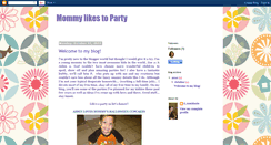 Desktop Screenshot of mommylikestoparty.blogspot.com