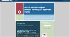 Desktop Screenshot of barnesmethodenglish.blogspot.com