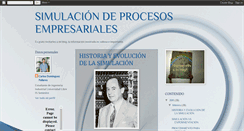Desktop Screenshot of lasimulaciondeprocesos.blogspot.com
