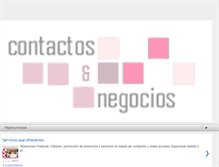Tablet Screenshot of contactosynegocios.blogspot.com