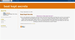 Desktop Screenshot of bestkeptsecrets.blogspot.com