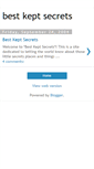 Mobile Screenshot of bestkeptsecrets.blogspot.com