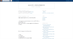 Desktop Screenshot of alicechildress.blogspot.com