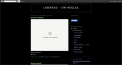 Desktop Screenshot of libertad-sinreglas.blogspot.com