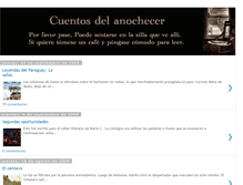 Tablet Screenshot of cuentosdelanochecer.blogspot.com