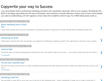 Tablet Screenshot of copywritingtosuccess.blogspot.com