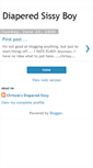 Mobile Screenshot of diaperedsissyboy.blogspot.com