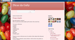 Desktop Screenshot of dicasdagaby.blogspot.com