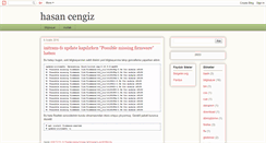 Desktop Screenshot of hcengiz.blogspot.com