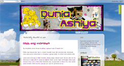 Desktop Screenshot of duniaashiya.blogspot.com