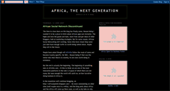 Desktop Screenshot of africansocialnetwork.blogspot.com