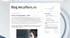 Desktop Screenshot of miculparisro.blogspot.com