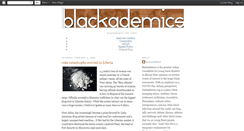 Desktop Screenshot of blackademics.blogspot.com