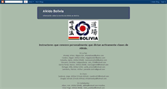 Desktop Screenshot of aikidobolivia.blogspot.com