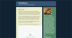 Desktop Screenshot of familynatural.blogspot.com