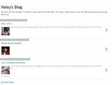 Tablet Screenshot of journeytohaley.blogspot.com