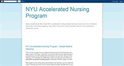 Desktop Screenshot of nyuacceleratednursingprogram.blogspot.com