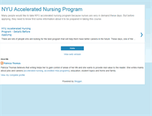 Tablet Screenshot of nyuacceleratednursingprogram.blogspot.com