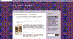 Desktop Screenshot of practicesinpresence.blogspot.com