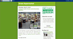 Desktop Screenshot of greensupermarket.blogspot.com