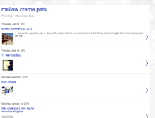 Tablet Screenshot of mellowpets.blogspot.com