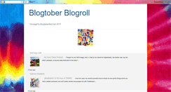 Desktop Screenshot of blogtoberblogroll.blogspot.com