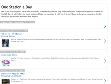 Tablet Screenshot of onestationaday.blogspot.com