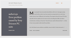 Desktop Screenshot of mysoftwareplace.blogspot.com