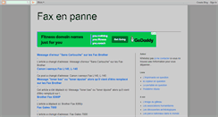 Desktop Screenshot of fax-en-panne.blogspot.com