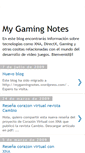 Mobile Screenshot of mygamingnotes.blogspot.com