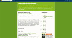 Desktop Screenshot of debtresolutionbiz.blogspot.com