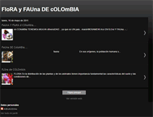 Tablet Screenshot of florayfaunadecolombiaale.blogspot.com