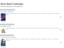 Tablet Screenshot of karabookchallenges.blogspot.com