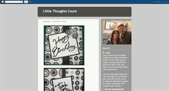 Desktop Screenshot of littlethoughtscount.blogspot.com