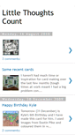 Mobile Screenshot of littlethoughtscount.blogspot.com
