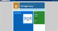 Desktop Screenshot of 1337haxxx.blogspot.com
