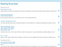 Tablet Screenshot of beatingbusyness.blogspot.com