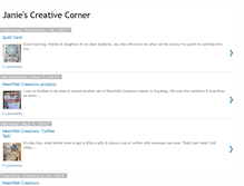 Tablet Screenshot of janiescreativecorner.blogspot.com