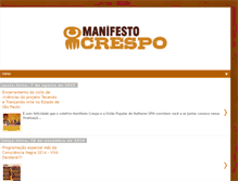 Tablet Screenshot of manifestocrespo.blogspot.com