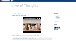 Desktop Screenshot of loveofthoughts.blogspot.com