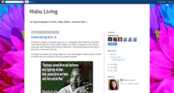 Desktop Screenshot of nishuliving.blogspot.com