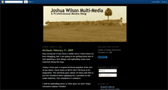 Desktop Screenshot of joshuawilsonmedia.blogspot.com