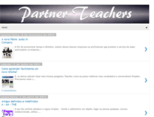 Tablet Screenshot of partnerteachers.blogspot.com